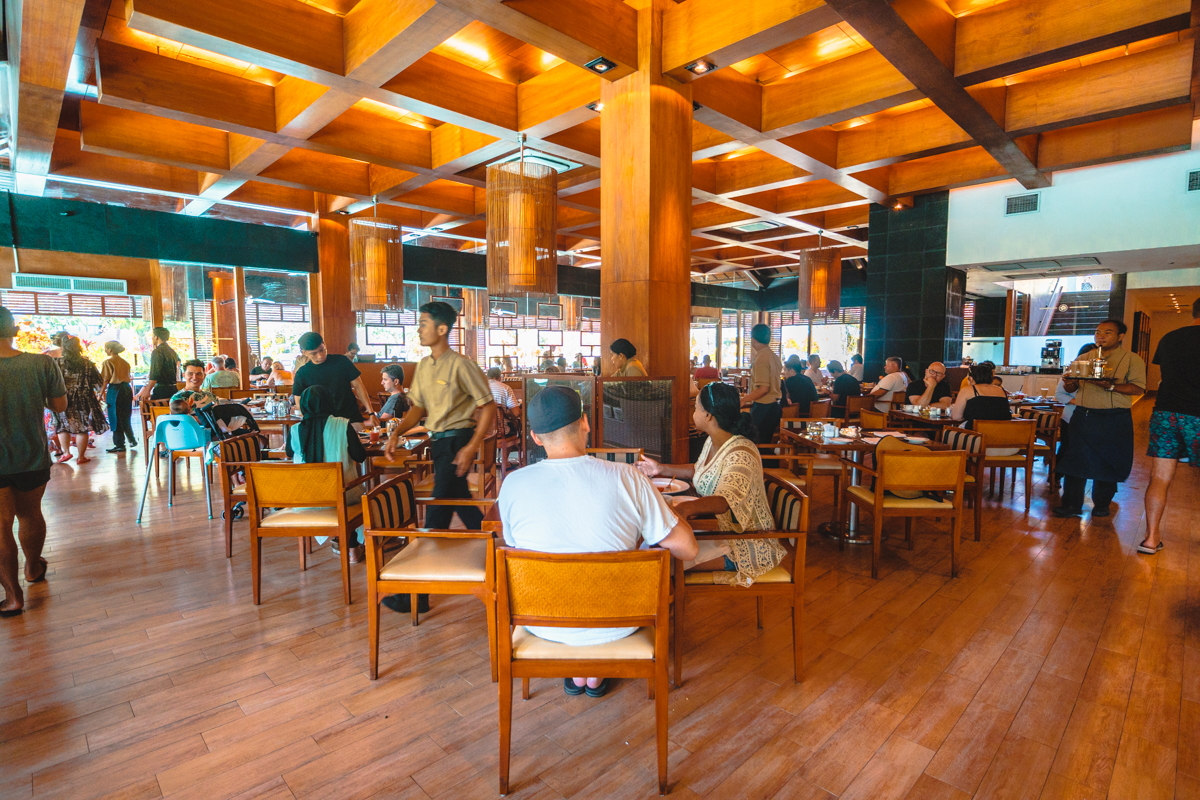 The Laguna Bali Breakfast Seating
