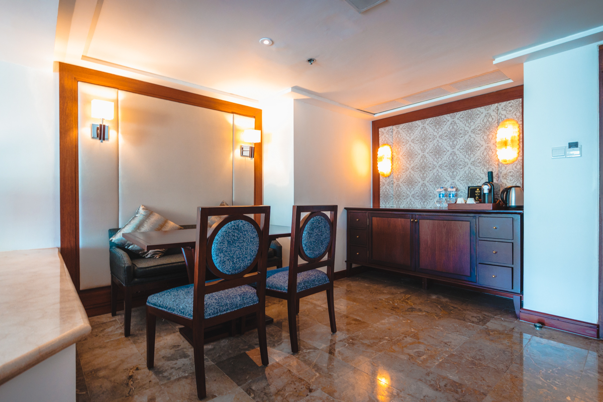 The Laguna Bali Executive Suite Dining Area