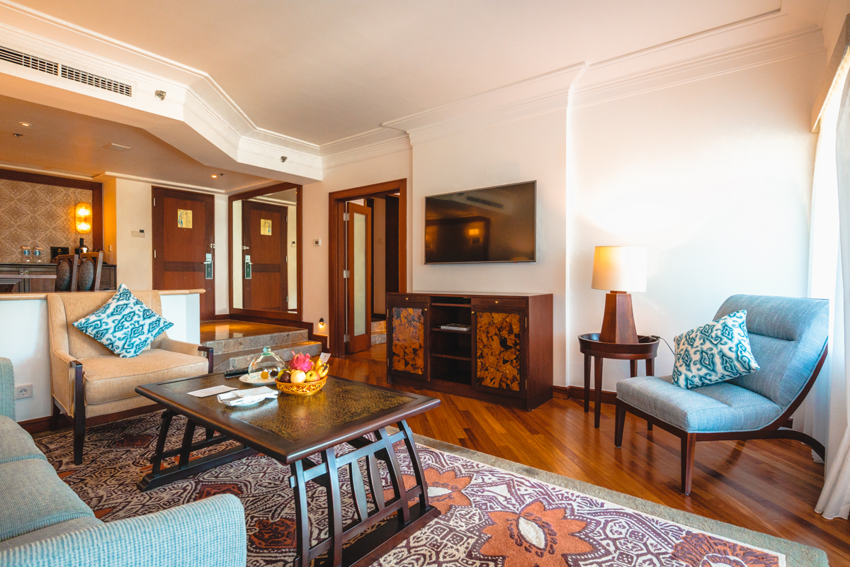 The Laguna Bali Executive Suite Lounge Room TV