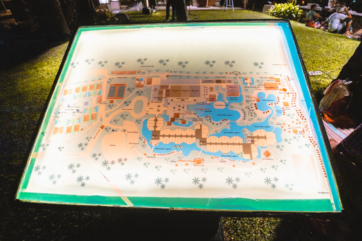 The Laguna Bali Resort Map