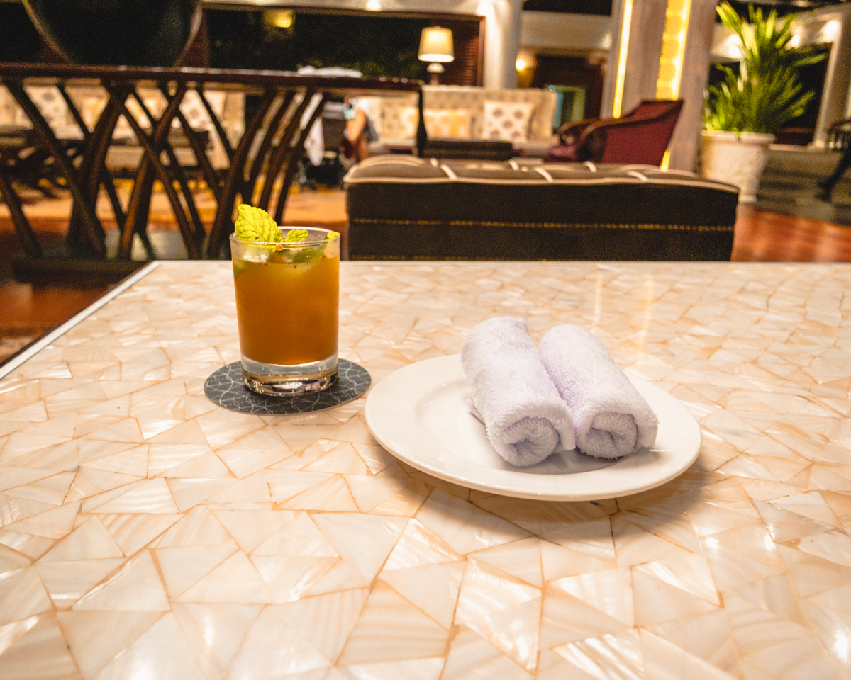 The Laguna Bali Welcome Drink Hot Towel