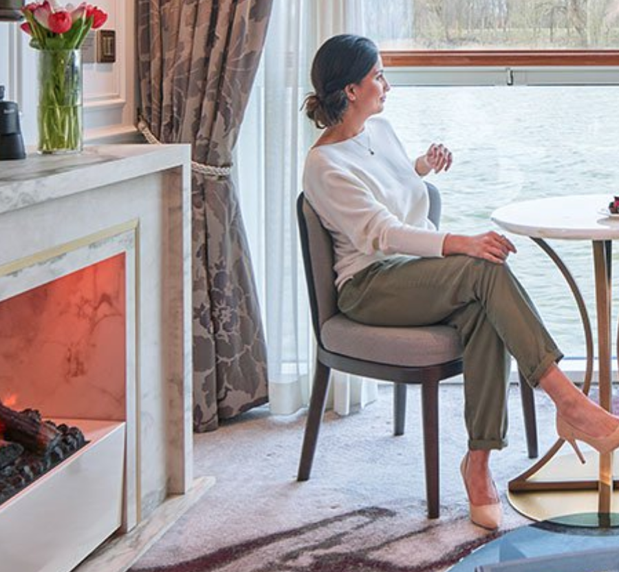 Two bedroom crystal suite with panoramic balcony window