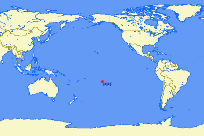 Air Tahiti Nui hubs and focus cities