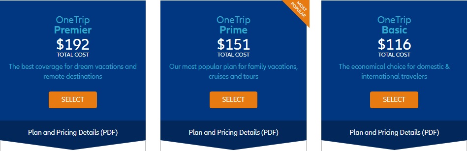 Allianz OneTrip Plans