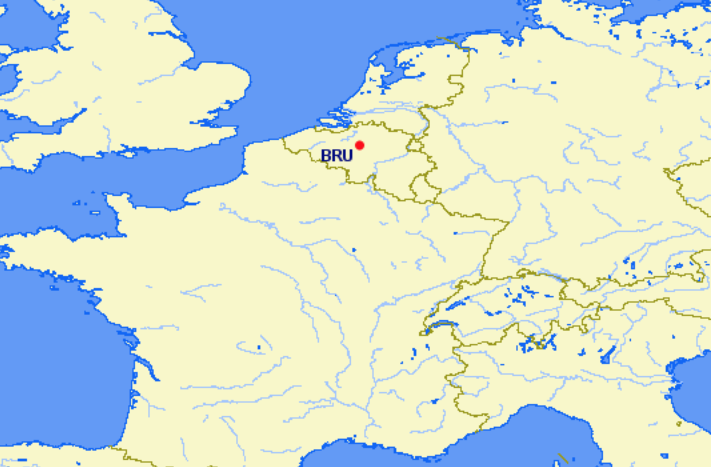Brussels Airlines hubs and focus cities