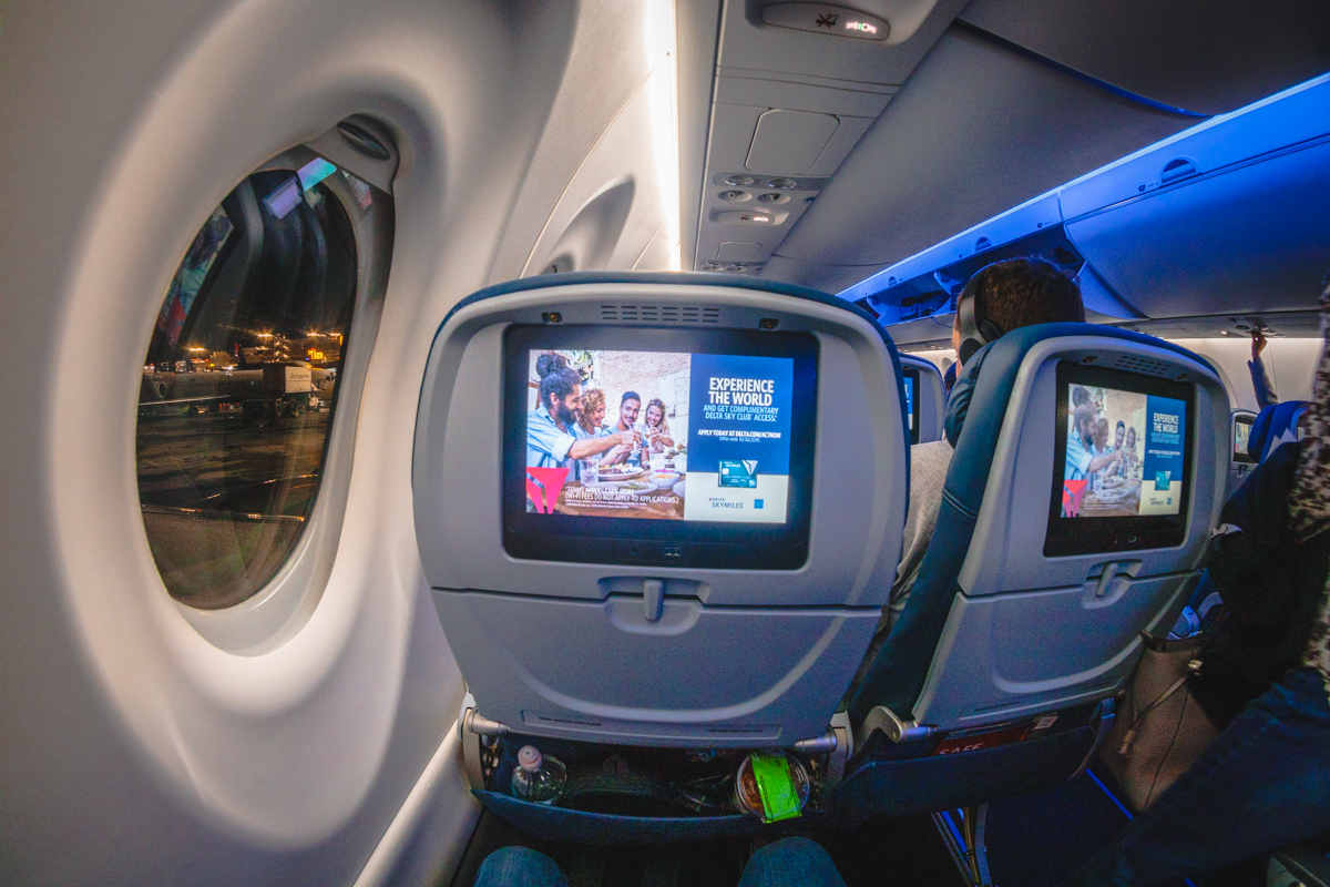 Delta Air Lines Economy Delta Airbus A220 Economy Class Point of View