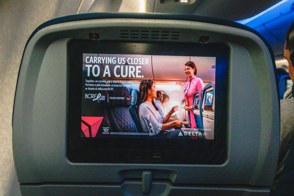 Delta Airbus A220 IFE Screen Delta Airbus A220 IFE Screen
