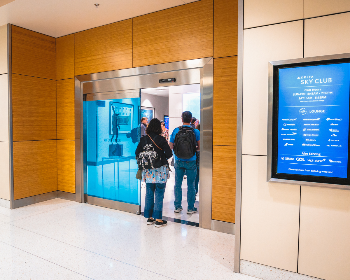 Delta Sky Club Entrance DFW Airport