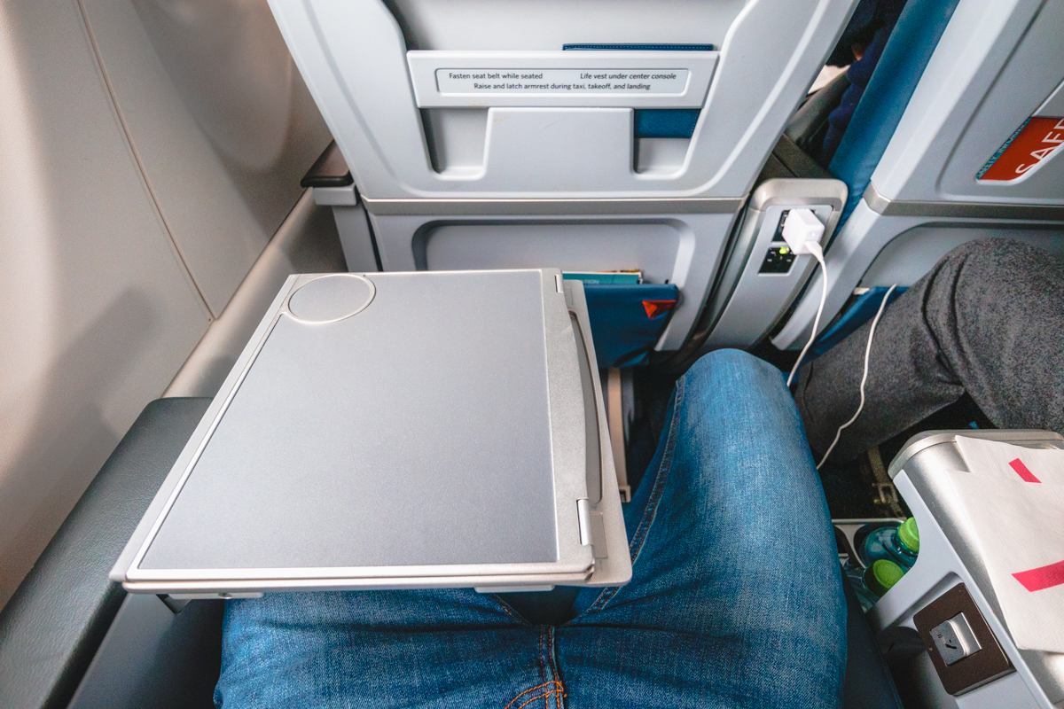 Delta Airbus A220 First Class Tray Table Half