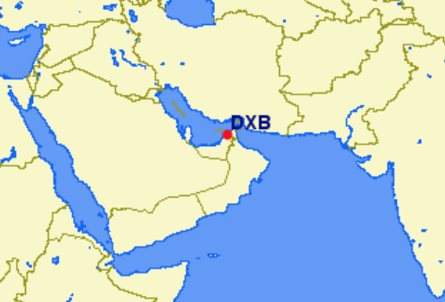 Emirates hubs and focus cities