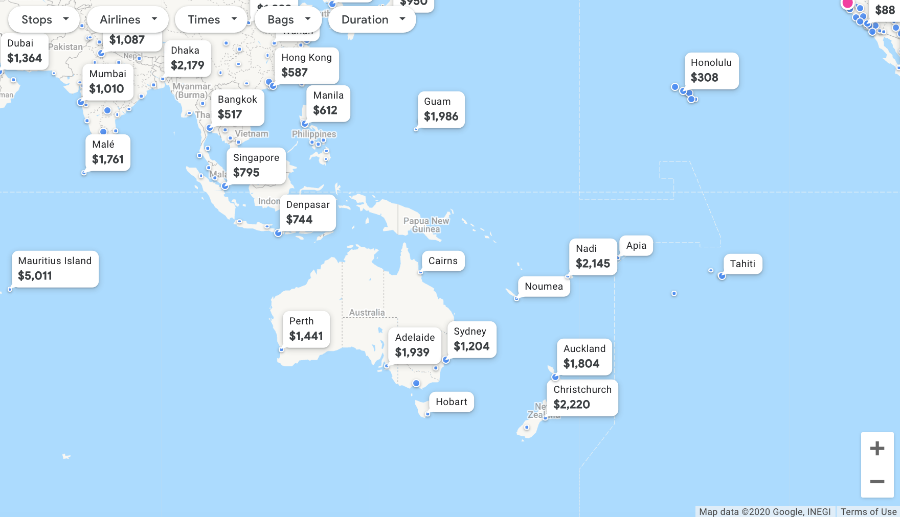 Google Flights more destinations without flexible dates