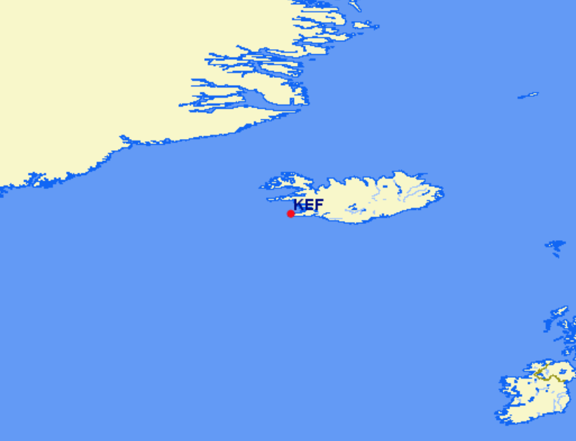 Icelandair hubs and focus cities
