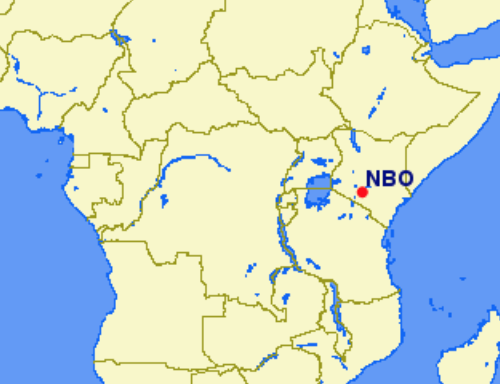 Kenya Airways hubs and focus cities