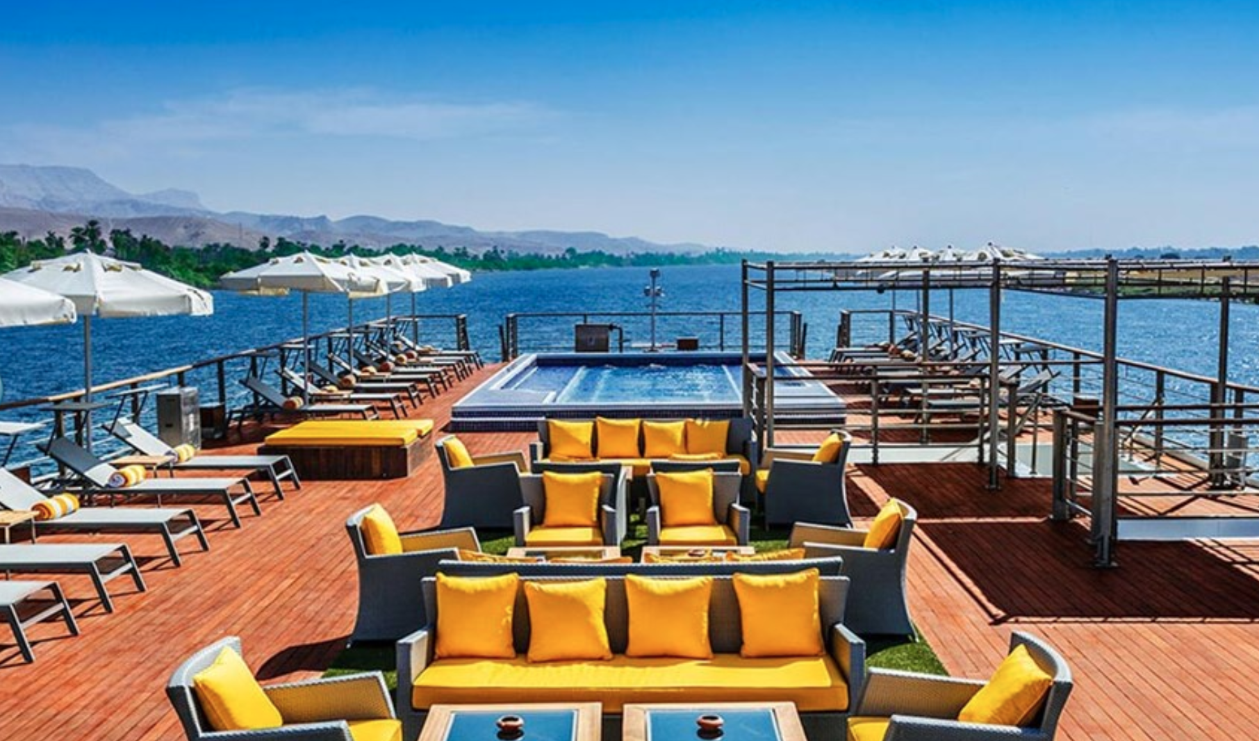 Pool on Oberoi Philae Lindblad Nat Geo