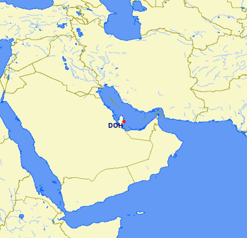 Qatar Airways hubs and focus cities