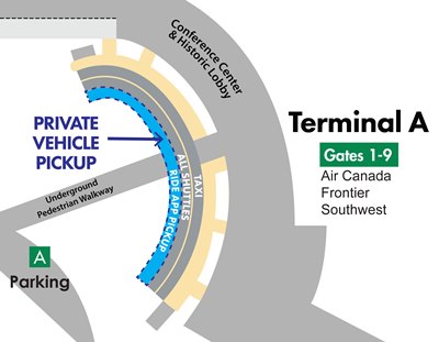 Ronald Reagan Washington National Airport Terminal A Pick up Ronald Reagan Washington National Airport Terminal A Pick up