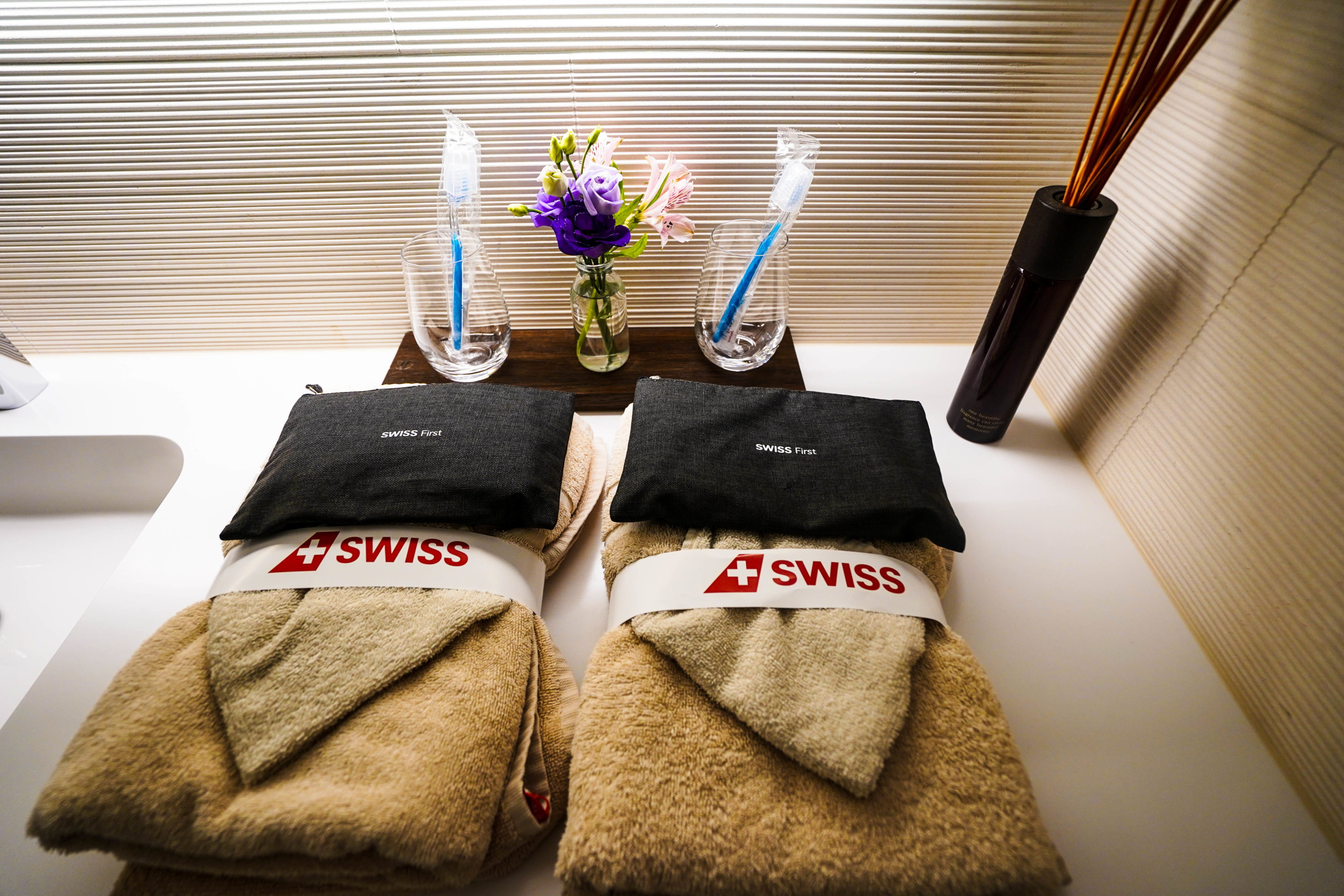 SWISS First Class Lounge Amenities