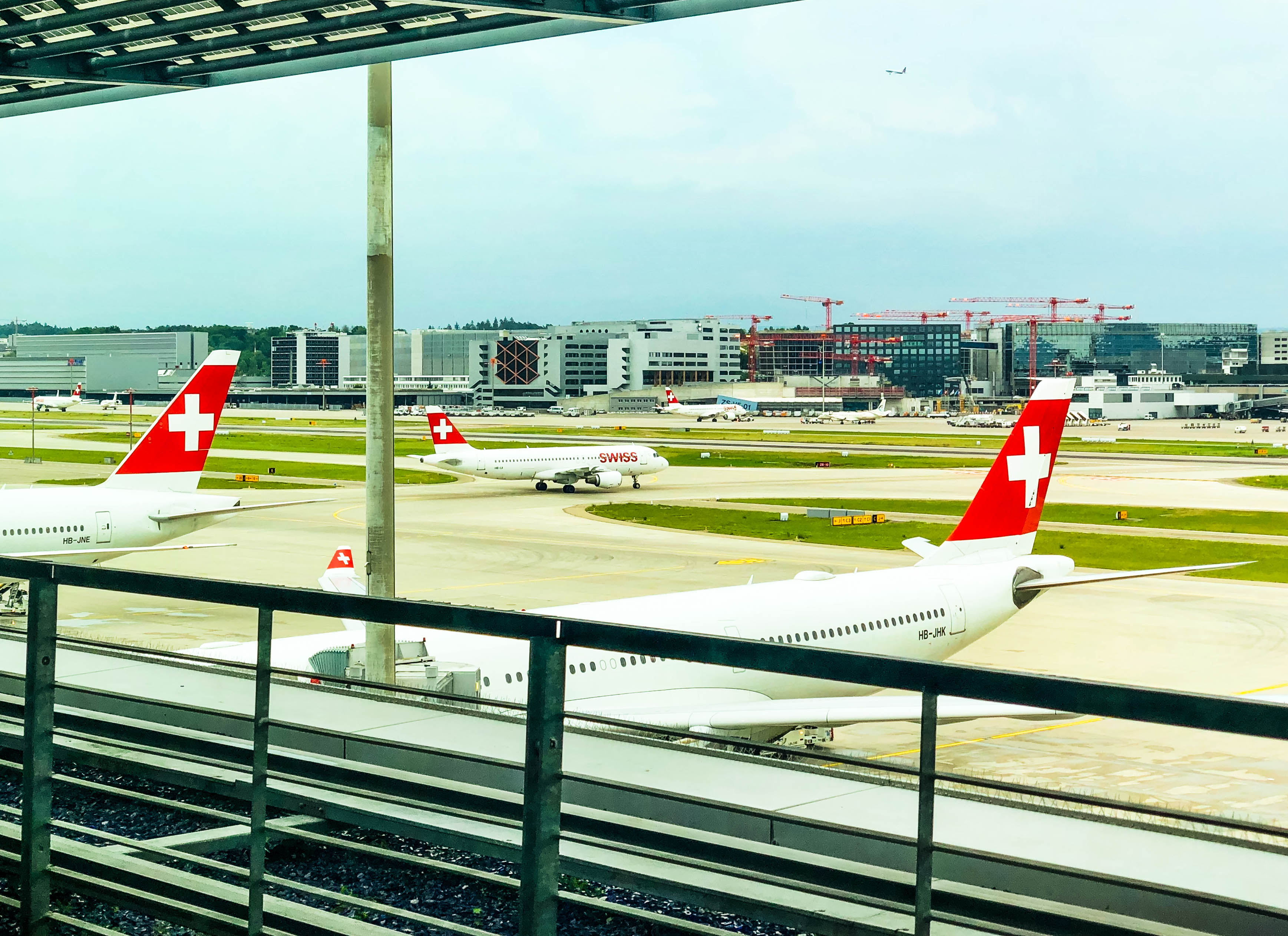 SWISS First Class Lounge Tarmac view
