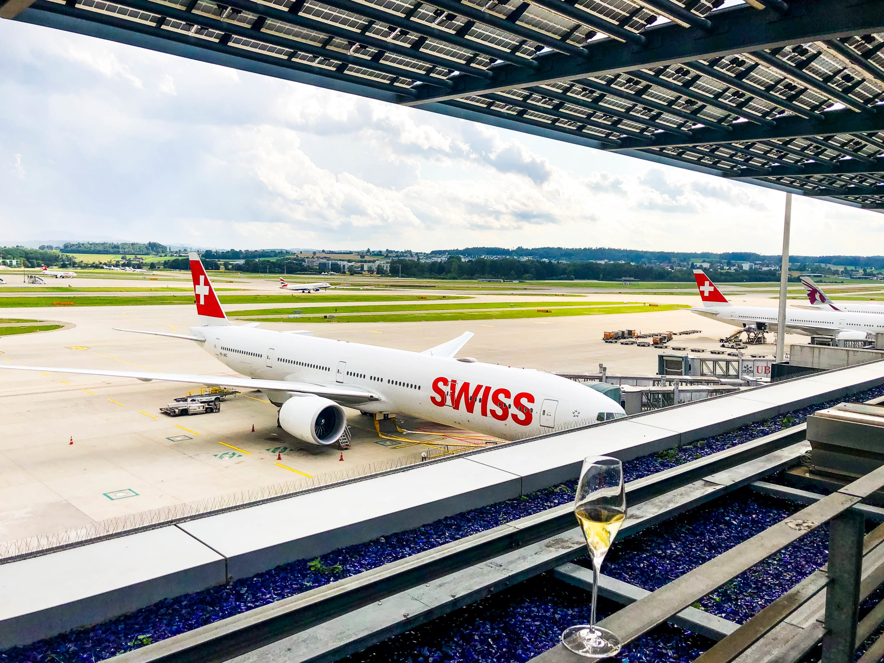 SWISS First Class Lounge Views