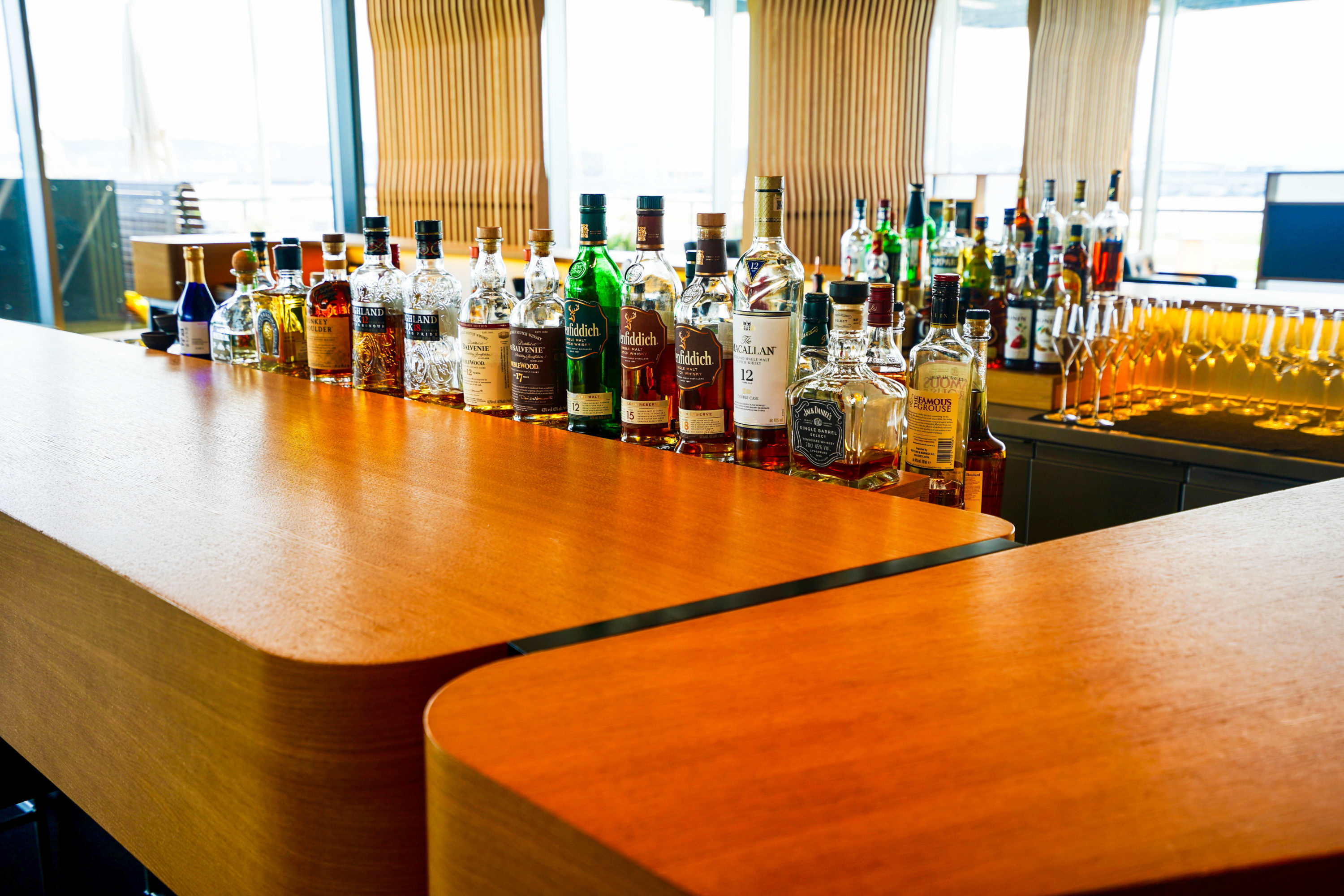 SWISS First Class Lounge Whisky collection