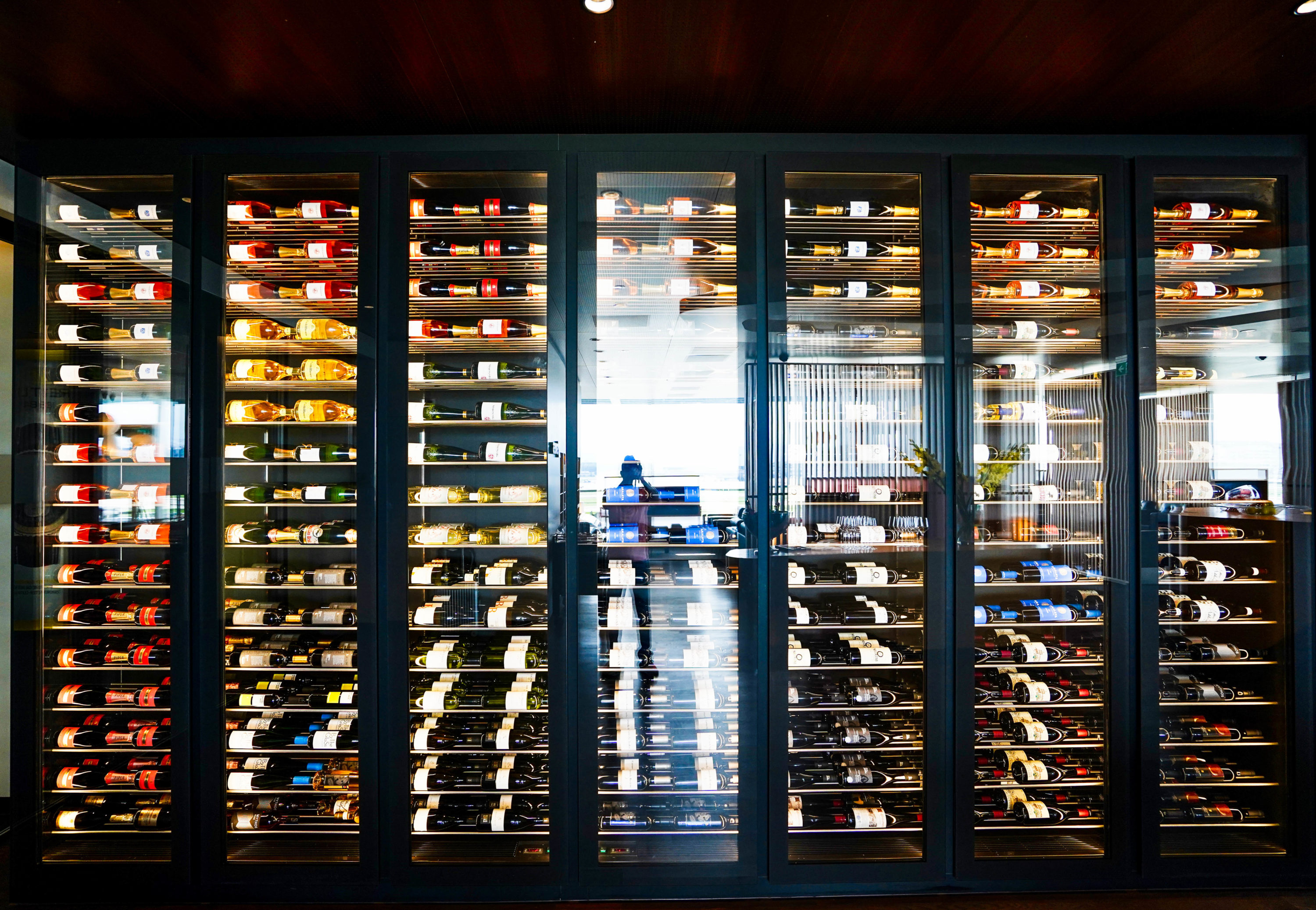 SWISS Air First Class Lounge Wine Humidor