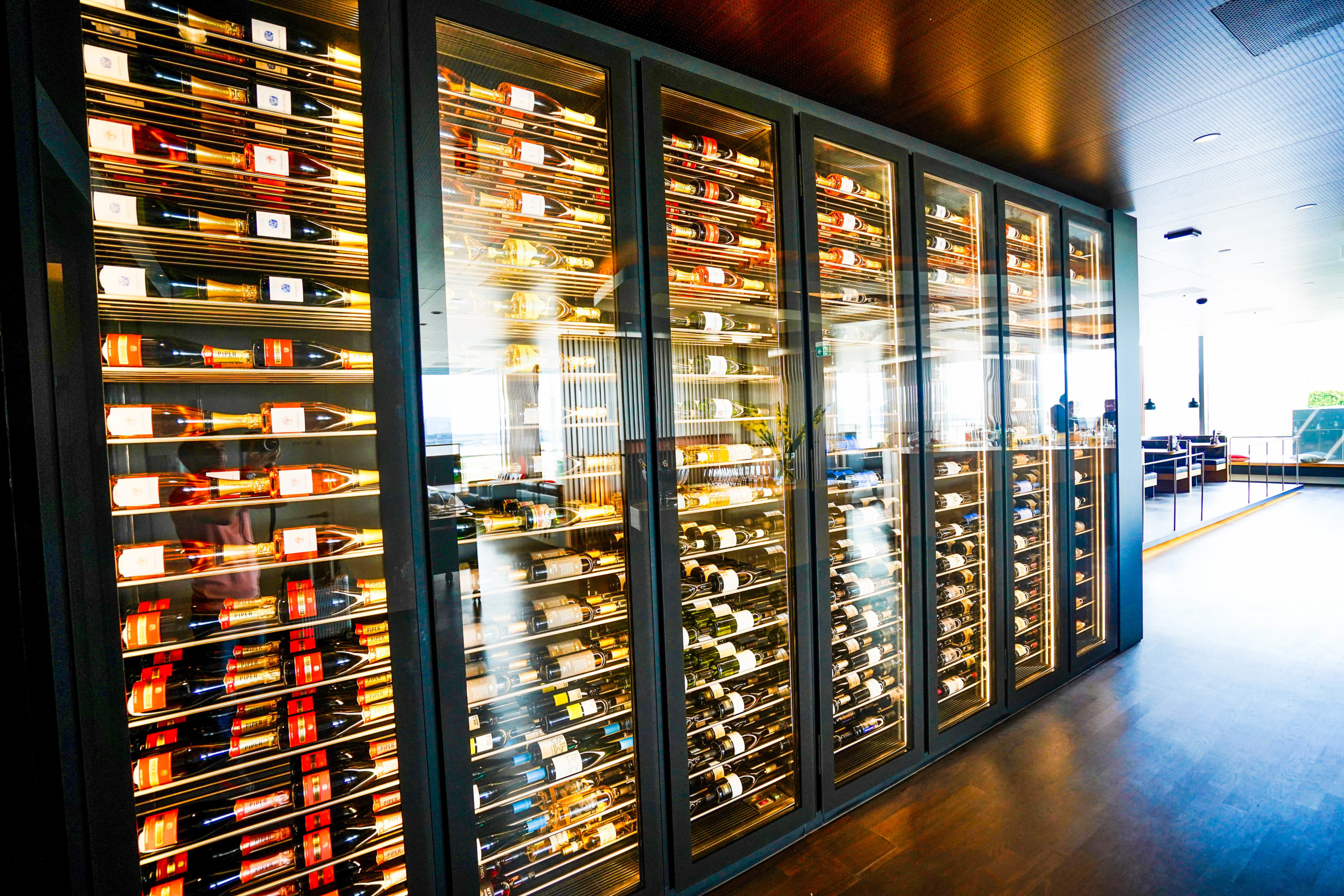 SWISS Air First Class Lounge Wine Humidor