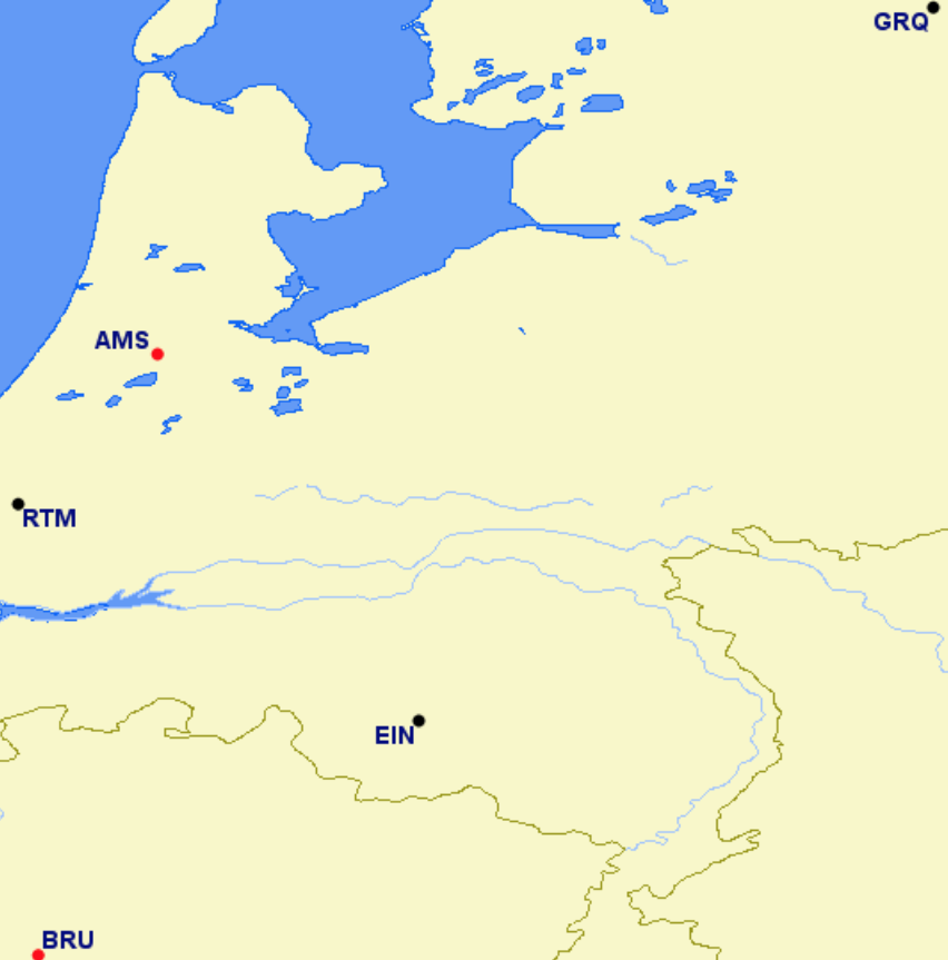 Transavia hubs and focus cities