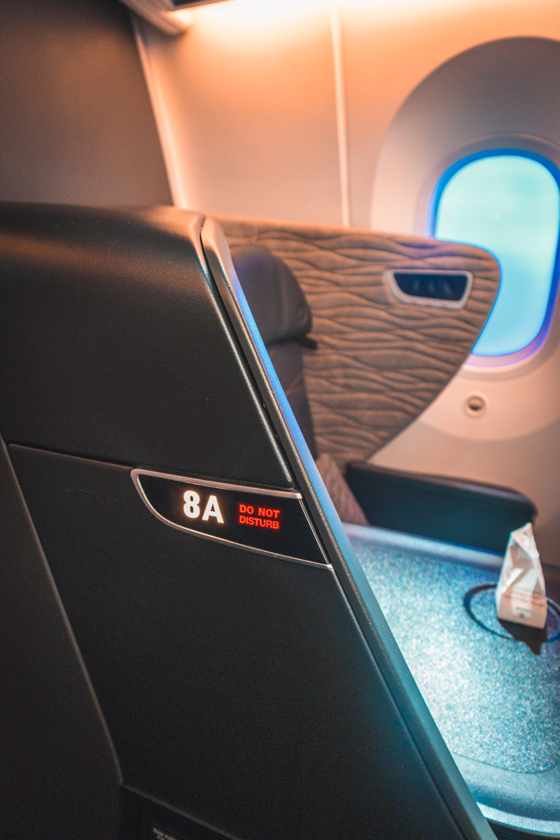 Turkish Airlines Boeing 787 9 Business Class Do Not Disturb