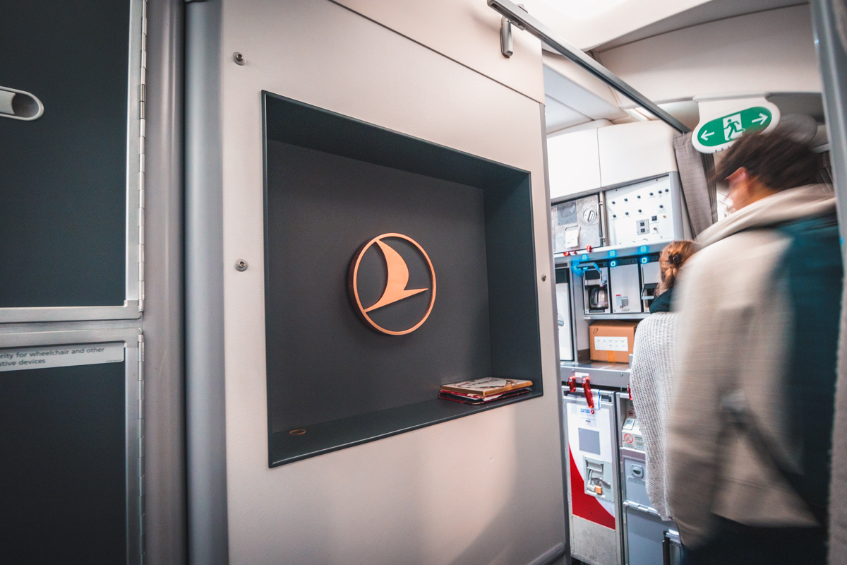 Turkish Airlines Boeing 787 9 Business Class Entrance Branding