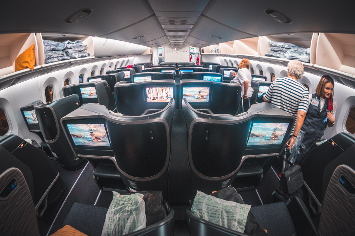 Turkish Airlines Boeing 787 9 Business Class Middle Seats