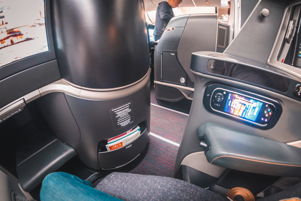 Turkish Airlines Boeing 787 9 Business Class Window Seat Access Walkway
