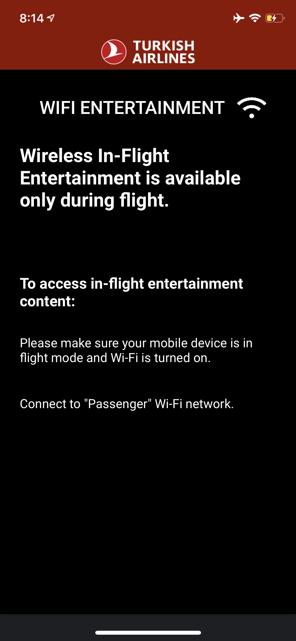 Turkish Airlines Boeing 787 9 Wi Fi Remote