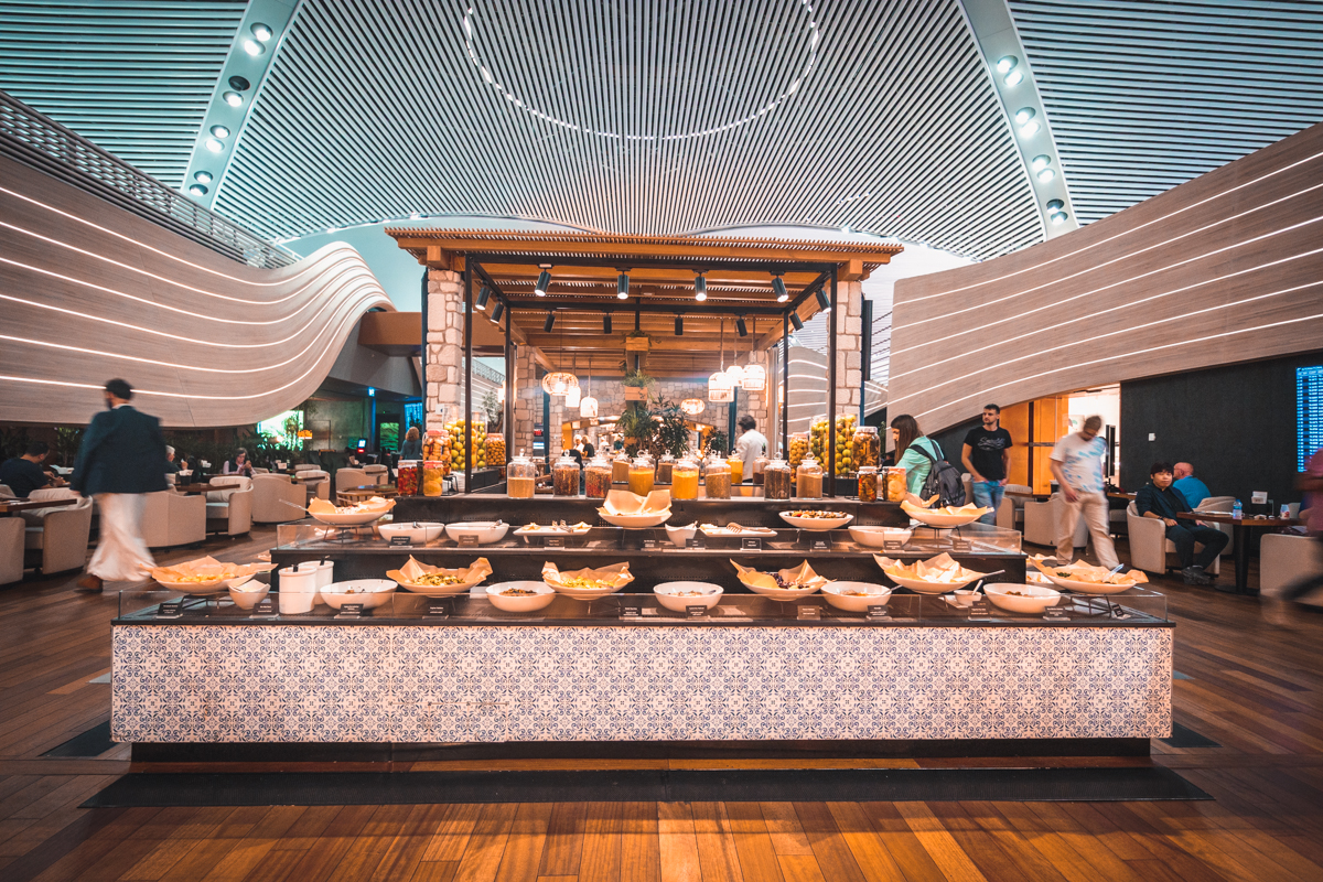 Turkish Airlines Business Lounge Buffet