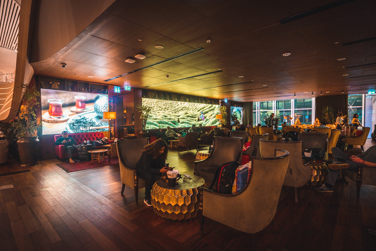 Turkish Airlines Business Lounge Cozy Area