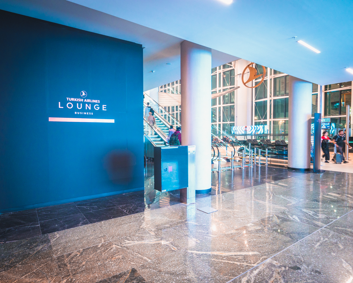 Turkish Airlines Business Lounge Entrance Istanbul New Airport