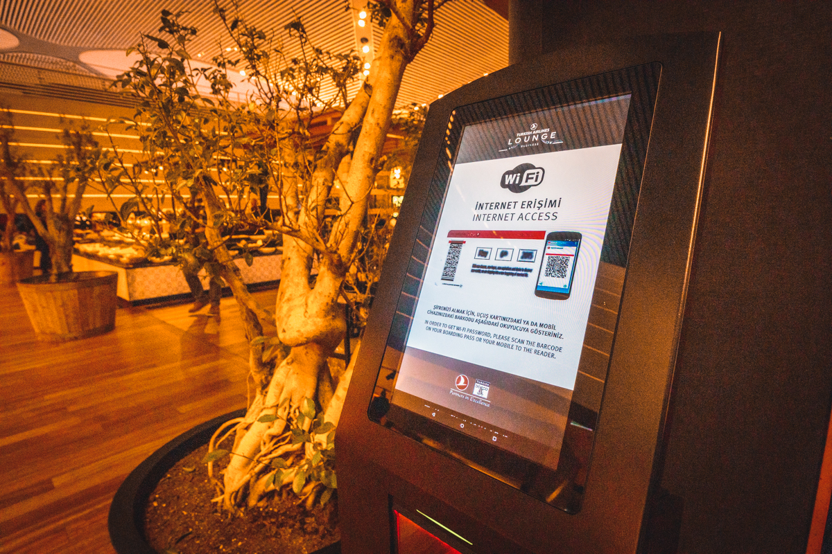 Turkish Airlines Business Lounge Wi Fi Access