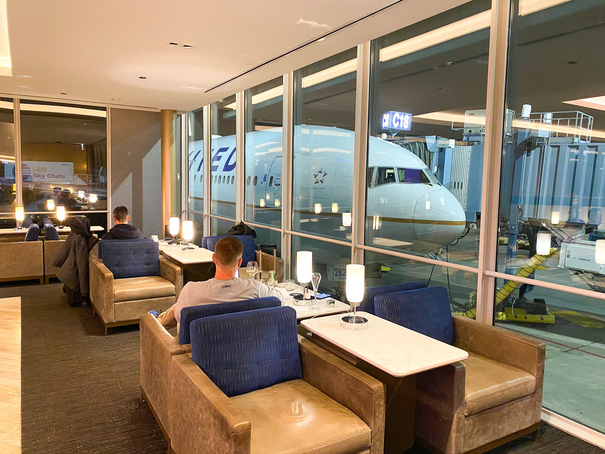 United Polaris Lounge ORD View