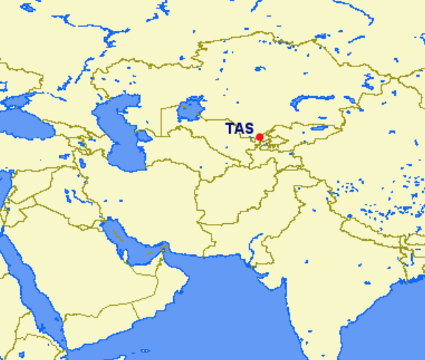 Uzbekistan Airways hubs and focus cities