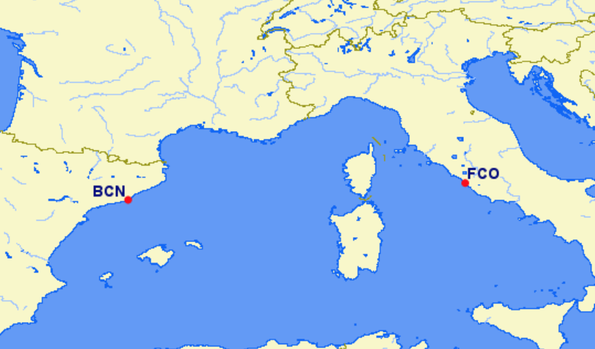 Vueling Airlines hubs and focus cities