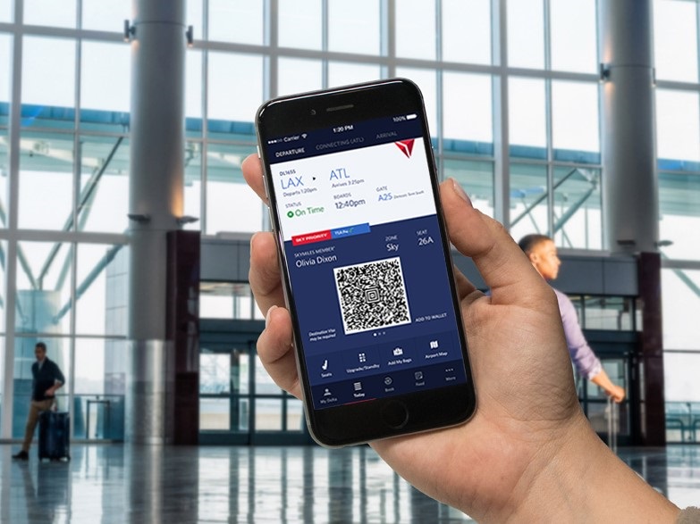 delta mobile app online check in