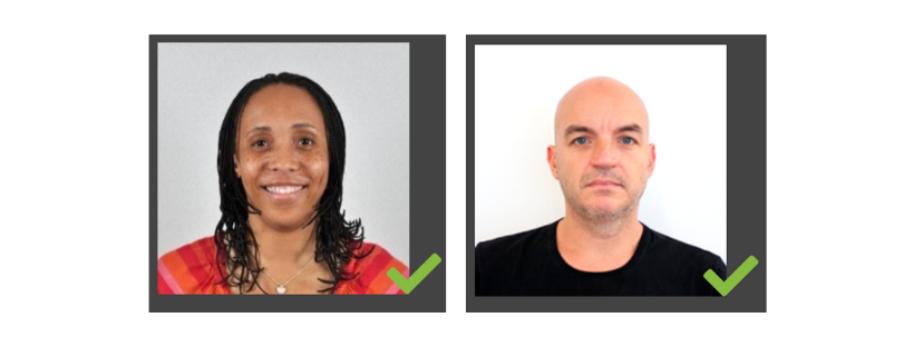 Approved Passport Photos examples