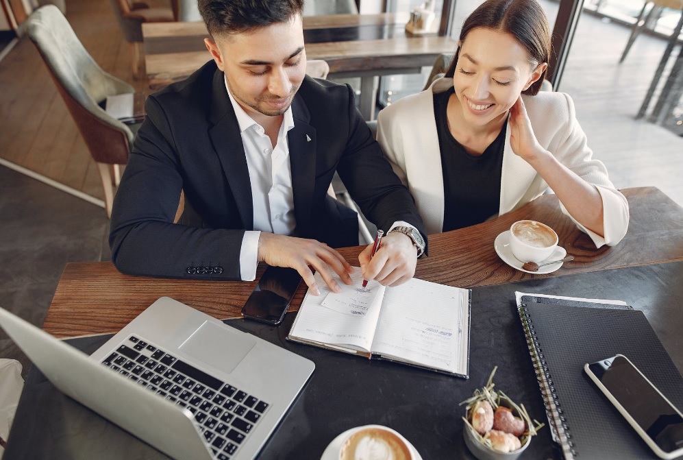 Couple Having Coffee