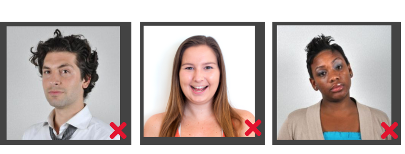 Unacceptable Passport Photos due to expressions