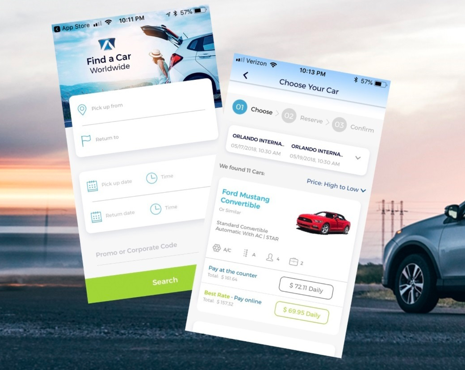 Advantage Car Rental Mobile App 1