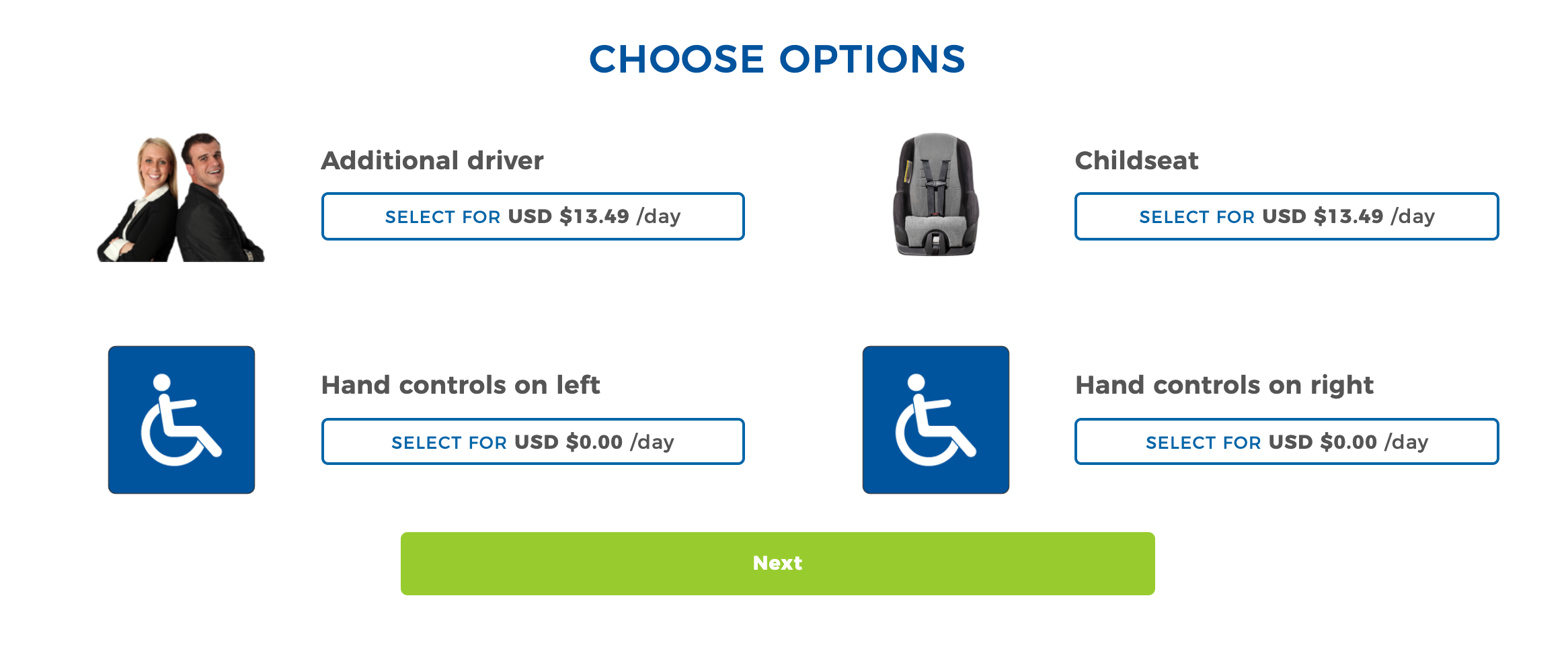Advantage Car Rental options