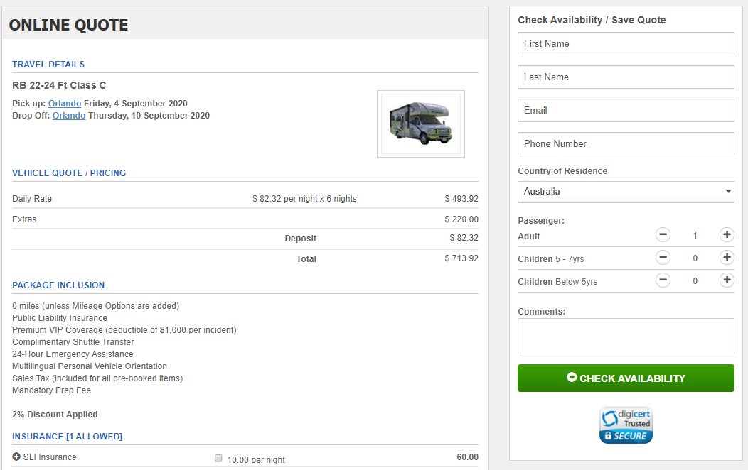 Check Availability