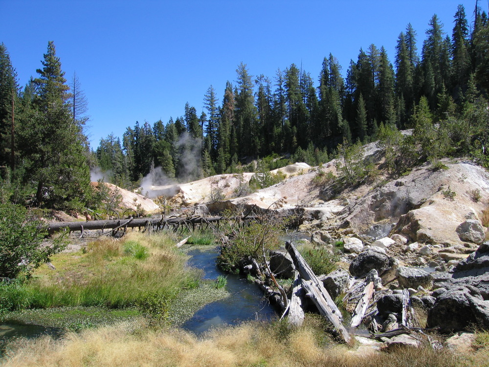 Devils Kitchen hydrothermal area in Lassen Volcanic National Park