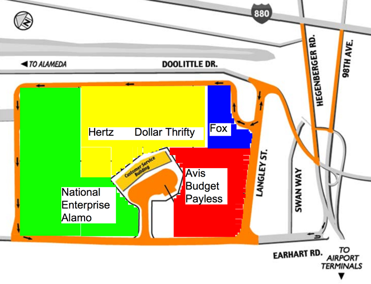Oakland International Airport car rental