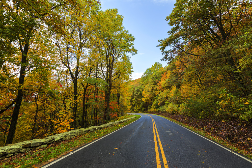 Skyline Drive in Shenandoah National Park