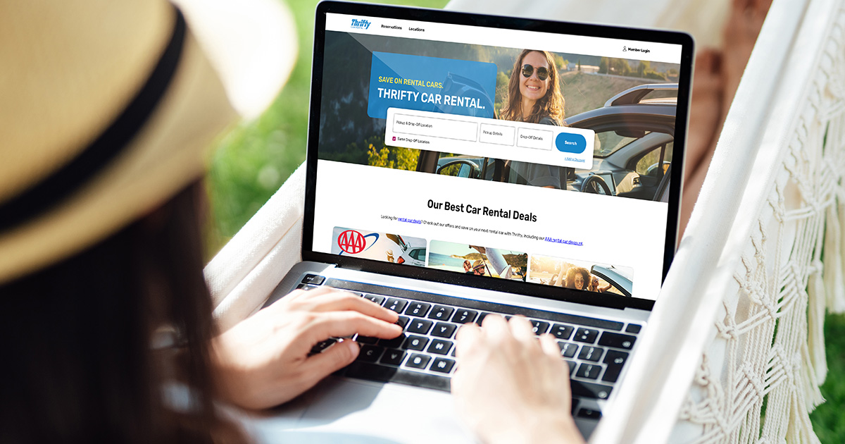 Thrifty jeep on beach Thrifty Car Rental website